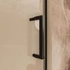 Mampara de ducha AXER frontal 1 fijo 1 puerta negro 7 1