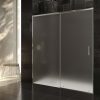 Mampara ducha AXER frontal 1 fijo 1 puerta vidrio mate 4