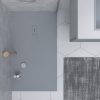 Platos de Ducha AGAPE RAL 7040 color gris cemento VAROBATH 03 1