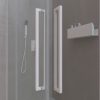 Varobath mampara ducha PETRA rectangular 2 fijos 2 puertas blanco mate 8 1