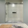 Varobath mampara ducha frontal 1 fijo 1 puerta corredera free negro 5