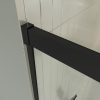 Varobath mampara ducha frontal 1 fijo 1 puerta corredera free negro 8