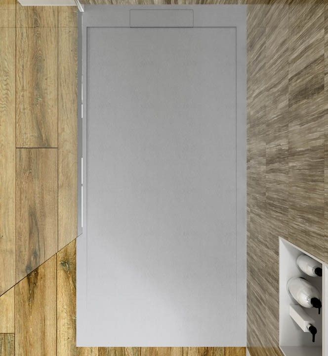 plato de ducha resina SYSTEM varobath color gris cemento 7040 1