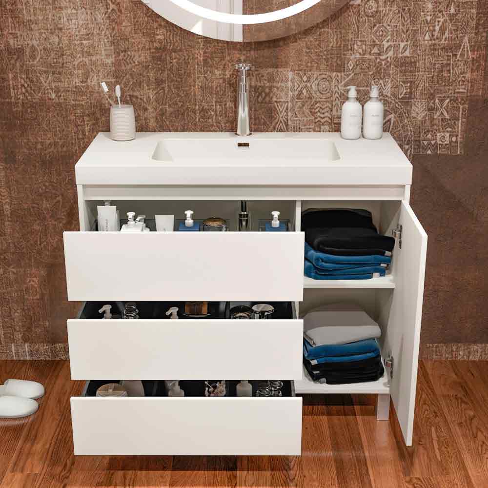 Mueble 3 cajones 1 puerta CARMEN blanco mate abierto.jpg