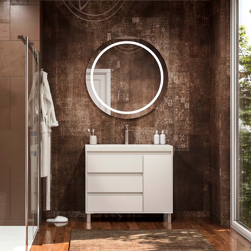 Mueble 3 cajones 1 puerta CARMEN blanco mate ambiente.jpg