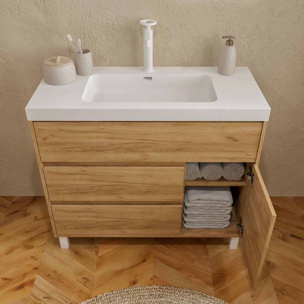 Mueble CARMEN 3 cajones 1 puerta abierta roble claro.jpg