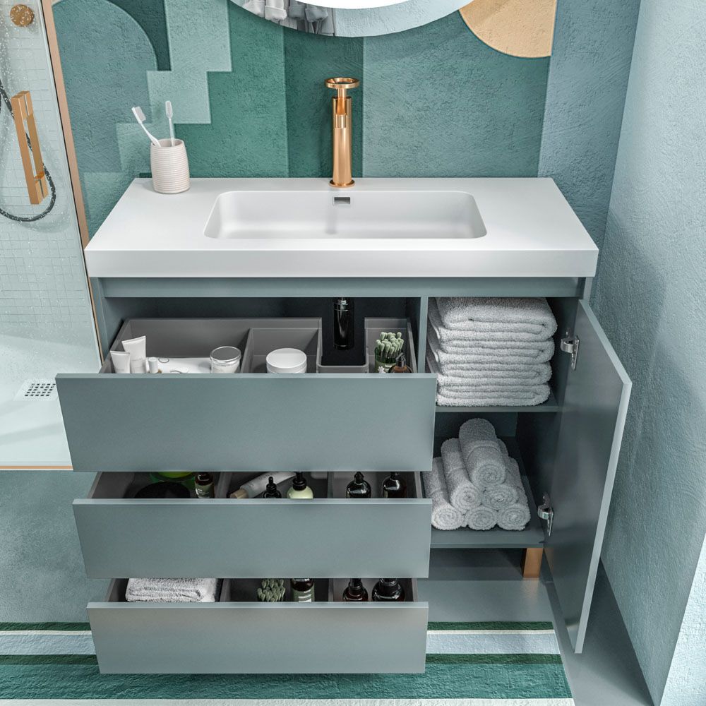 Mueble CARMEN 3 cajones 1 puerta abierto grafito.jpg