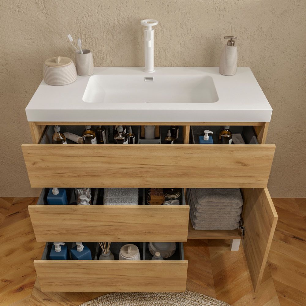 Mueble CARMEN 3 cajones 1 puerta abierto roble claro.jpg