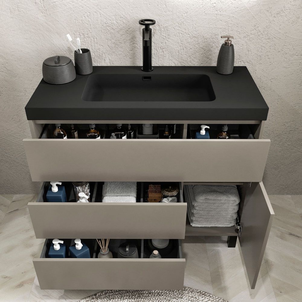 Mueble CARMEN 3 cajones 1 puerta abierto topo.jpg