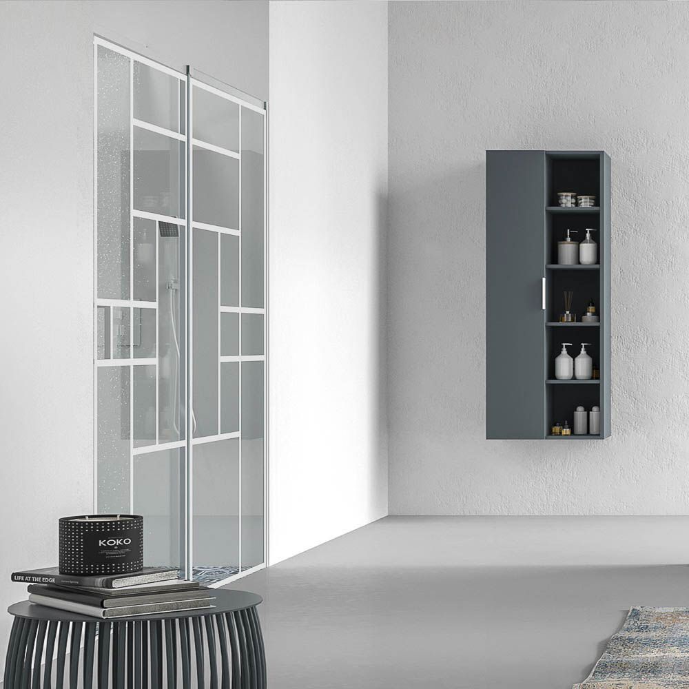 Varobath Mampara Axer frontal 1 fijo 1 puerta decorado SOHO 3.jpg