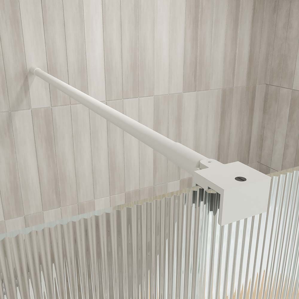 Varobath Mampara de ducha ANDREA 1 frontal 1 fijo 1 puerta corredera rueda inferior vidrio acanalado 1.jpg