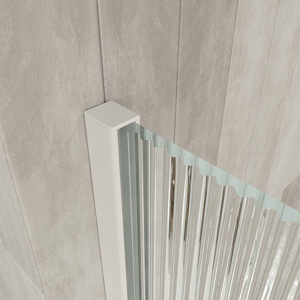 Varobath Mampara de ducha ANDREA 1 frontal 1 fijo 1 puerta corredera rueda inferior vidrio acanalado 3.jpg