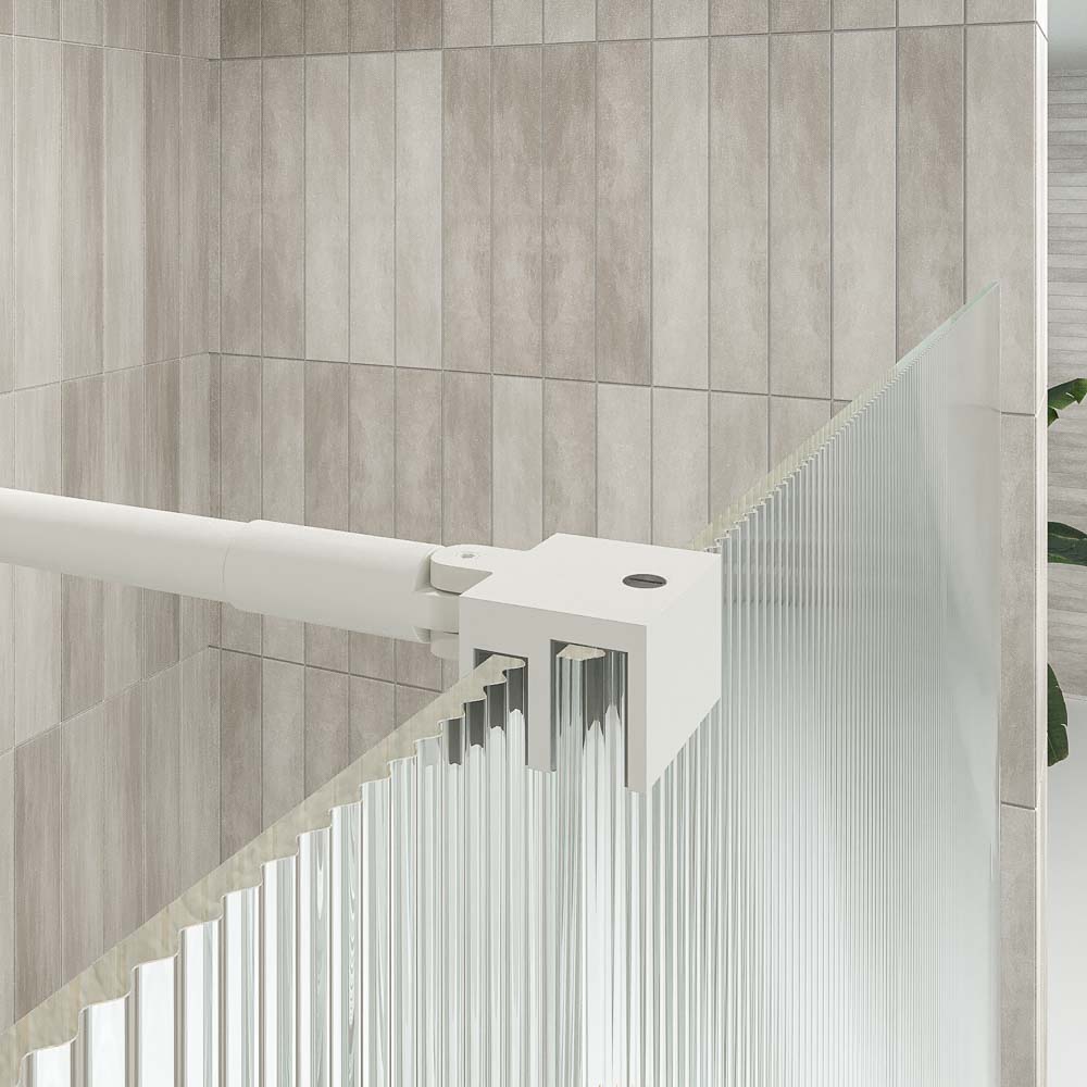 Varobath Mampara de ducha ANDREA 1 frontal 1 fijo 1 puerta corredera rueda inferior vidrio acanalado 5.jpg