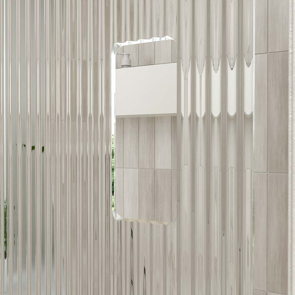 Varobath Mampara de ducha ANDREA 1 frontal 1 fijo 1 puerta corredera rueda inferior vidrio acanalado 7.jpg