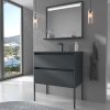 Varobath Mueble de bano con patas SMILE 2 cajones GRAFITO.jpg
