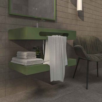 Varobath lavabo LIDO con toallero verde reseda 3.jpg