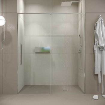 Varobath mampara de ducha PETRA frontal 1 fijo 1 puerta acero inoxidable.jpeg