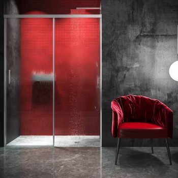 Varobath mampara ducha BASIC frontal 1 fijo 1 puerta corredera cromo 1.jpg