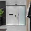 Varobath mampara ducha TRIO frontal 3 puertas correderas acero inoxidable negro 5mate.jpg