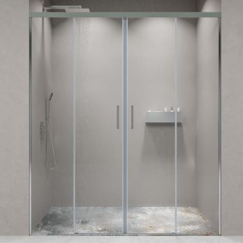 Varobath mampara frontal 2 fijos 2 puertas correderas BASIC cromo.jpg