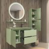 Varobath mueble bano CLAIRE suspendido 2 cajones 1puerta VERDE PALIDO5.jpg