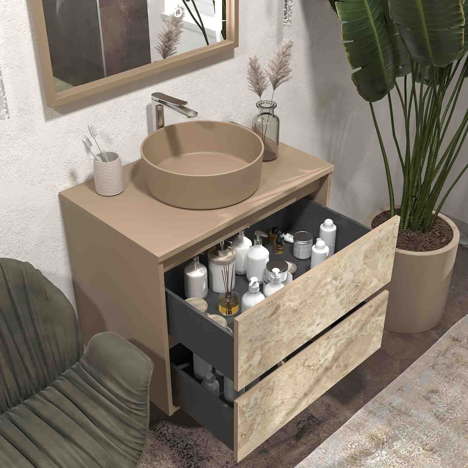 Varobath mueble bano suspendido 2 cajones UNICO moka marmol tempora3.jpg