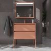Varobath mueble de bano con patas SMILE 2 cajones ROJO BEIGE1.jpg