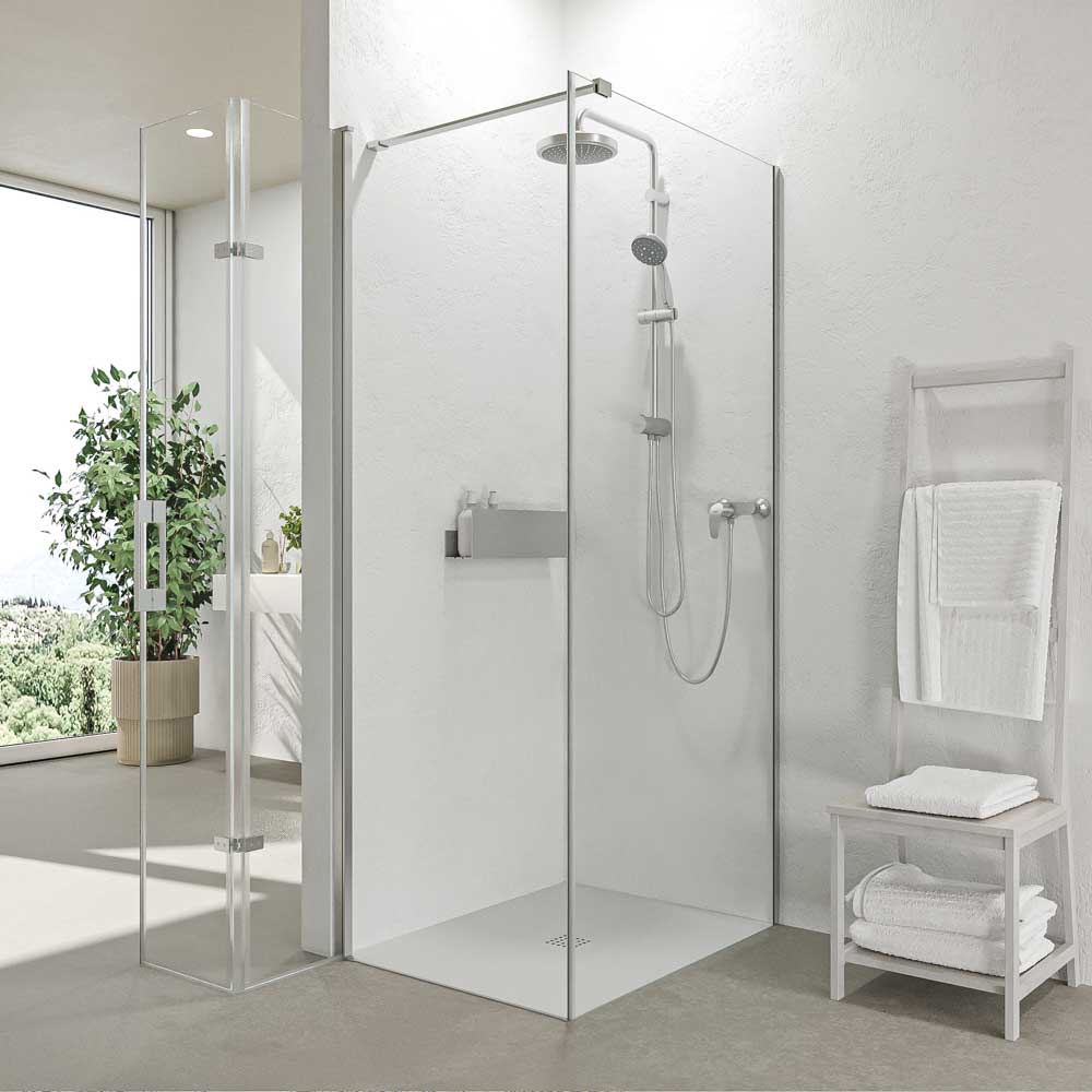 Mampara de ducha SINTESIS rectangular 1 fijo 1 puerta plegable cromo1.jpg