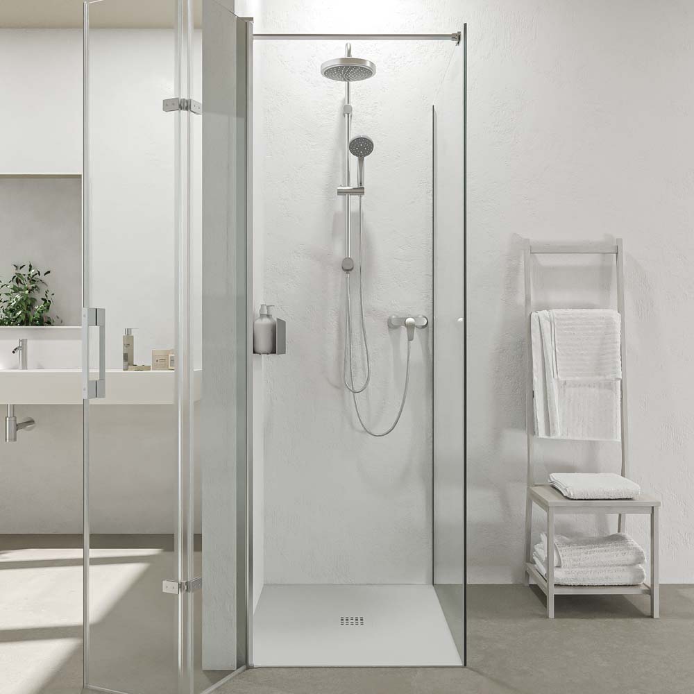 Mampara de ducha SINTESIS rectangular 1 fijo 1 puerta plegable cromo5.jpg