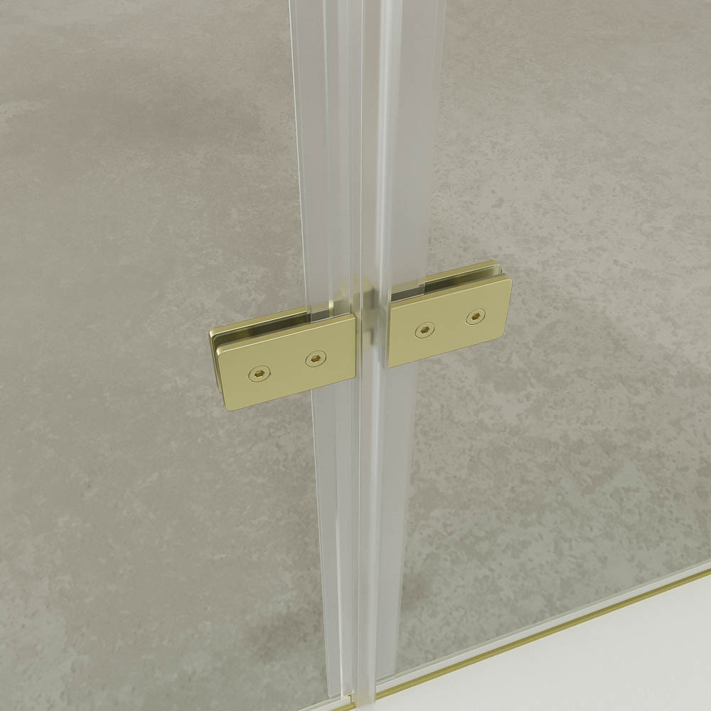 Mampara de ducha SINTESIS rectangular 1 fijo 1 puerta plegable oro mate6.jpg