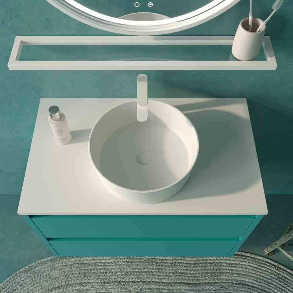 Mueble de bano CLAIRE suspendido 2 cajones AZUL TURQUESA2.jpg