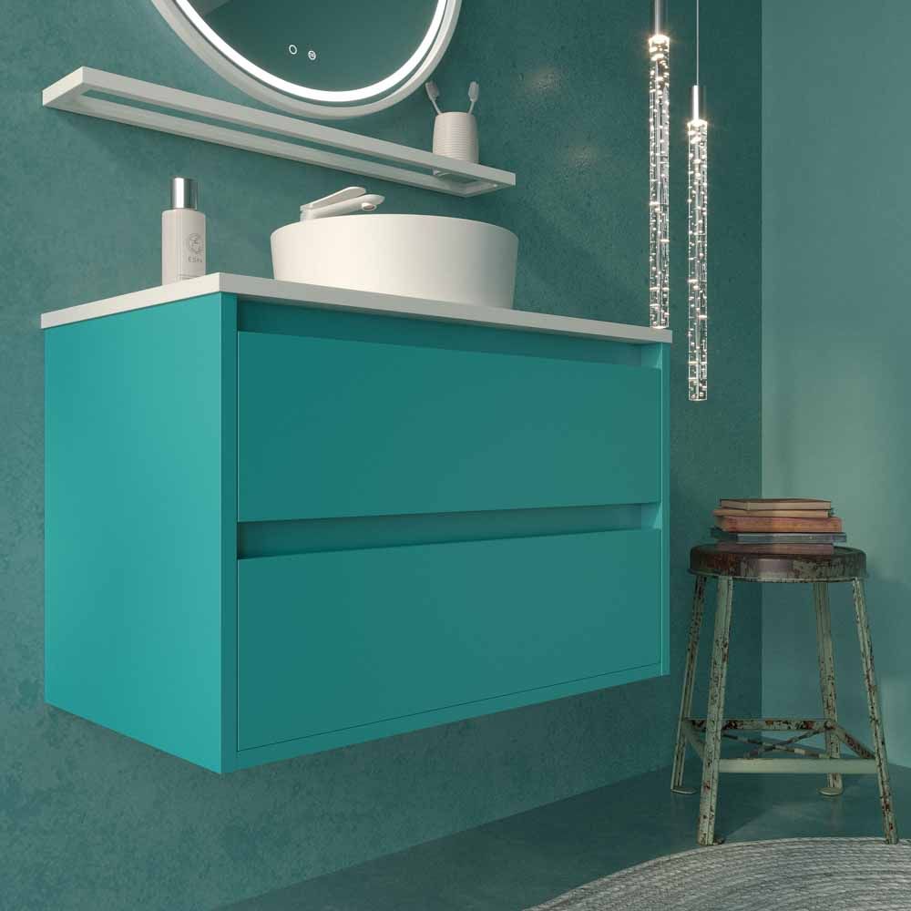 Mueble de bano CLAIRE suspendido 2 cajones AZUL TURQUESA5.jpg