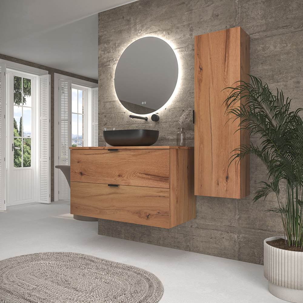 VAROBATH Varobath Mueble de bano suspendido 2 cajones ADAM acabado Mohave 1.jpg
