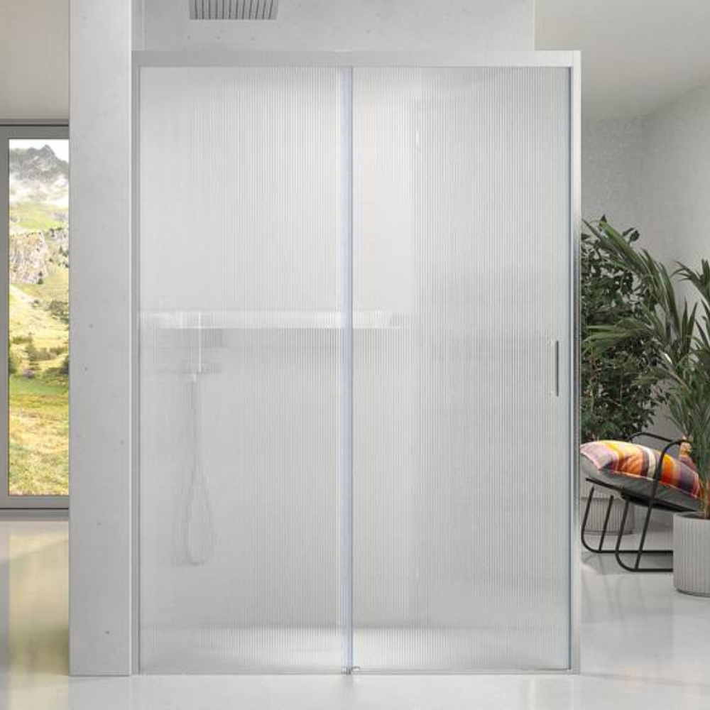VAROBATH mampara de ducha rectangular 2 fijos 1 puerta NOVUM acero inox.png