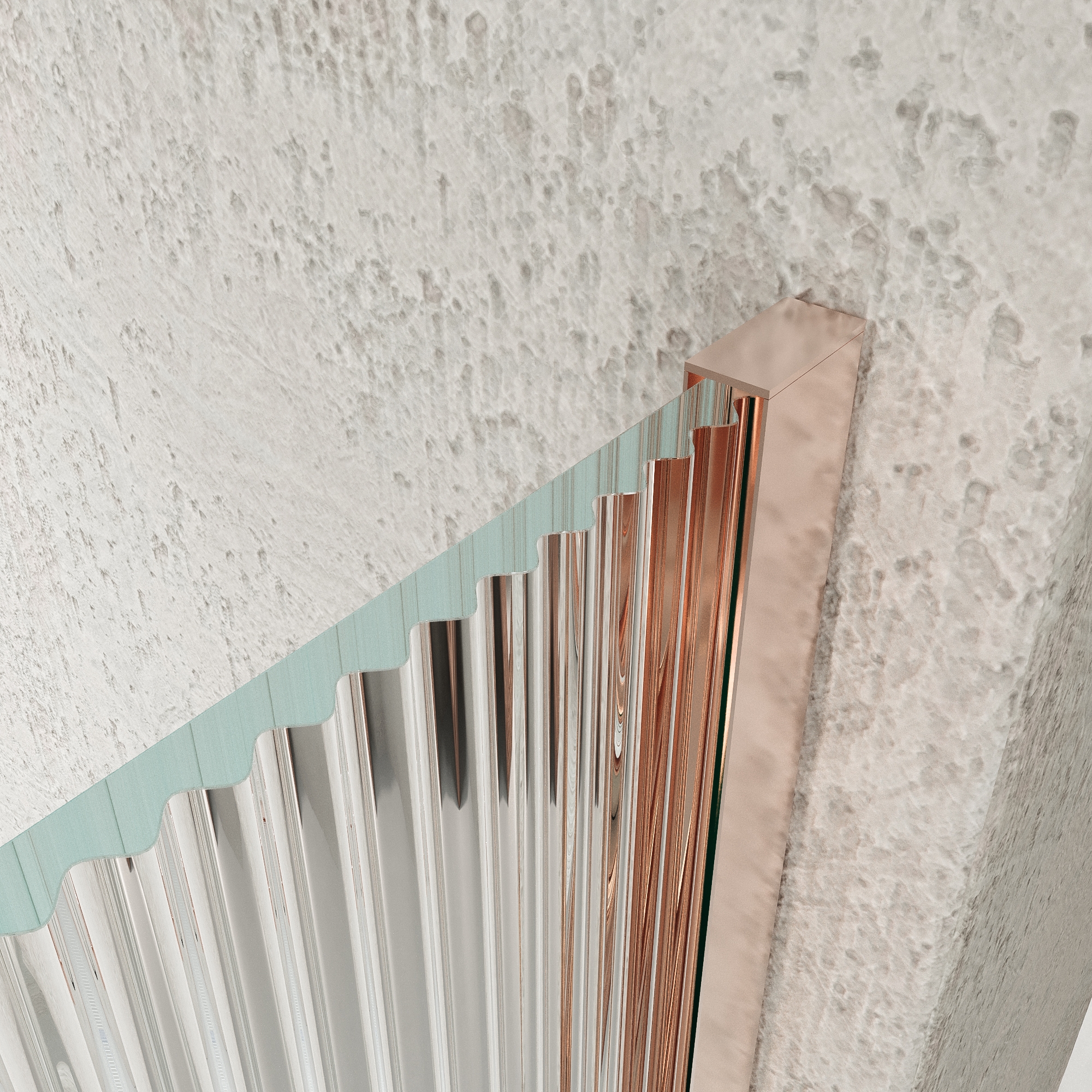 VAROBATH mampara de ducha rectangular 2 fijos 1 puerta NOVUM oro rosa vidrio acanalado5.jpg