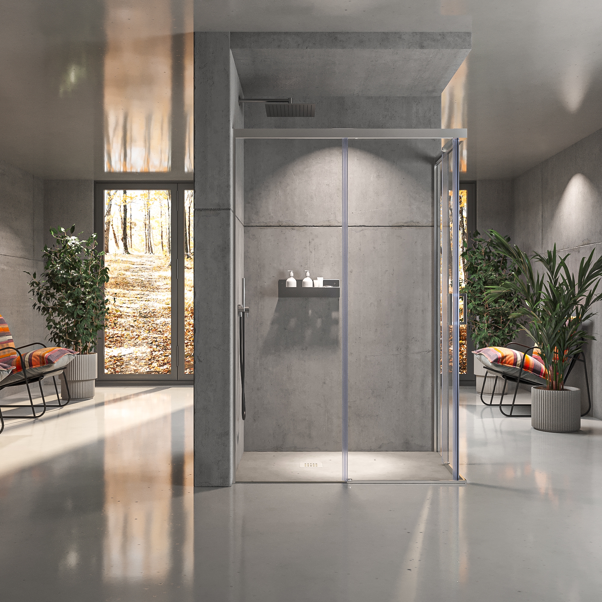 VAROBATH mampara de ducha rectangular 2 fijos 2 puertas NOVUM inox1.jpg