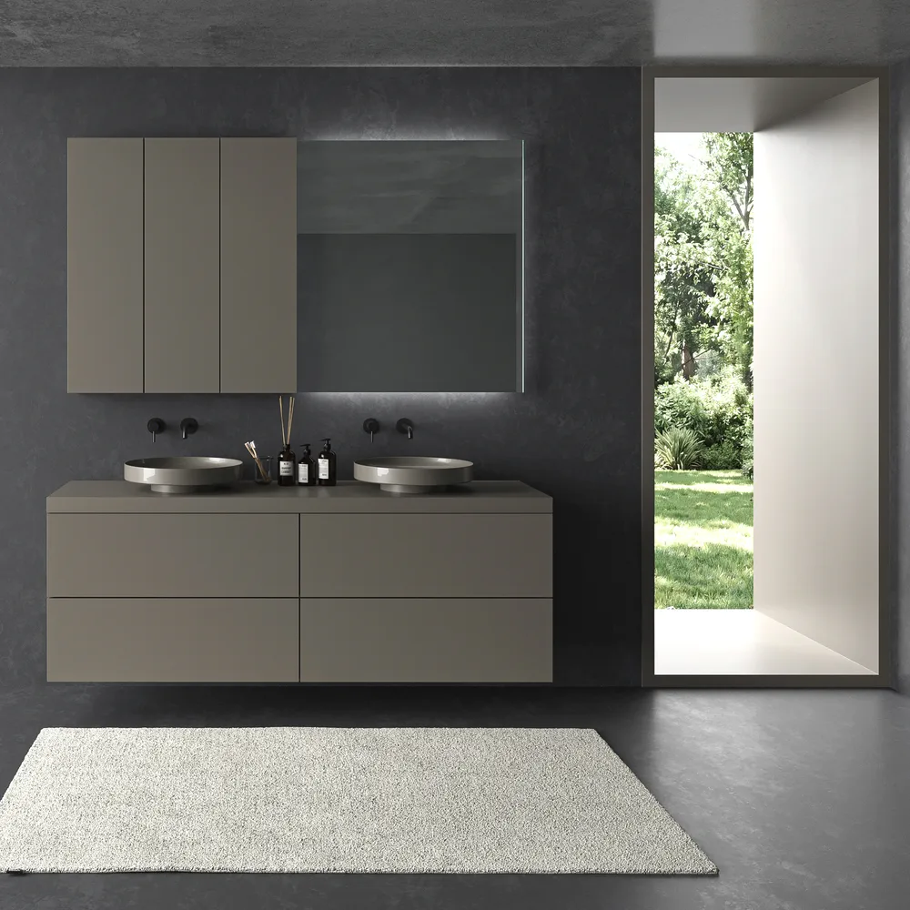 VAROBATH mueble bano TESIS suspendido 4 cajones gris cuarzo 2.webp