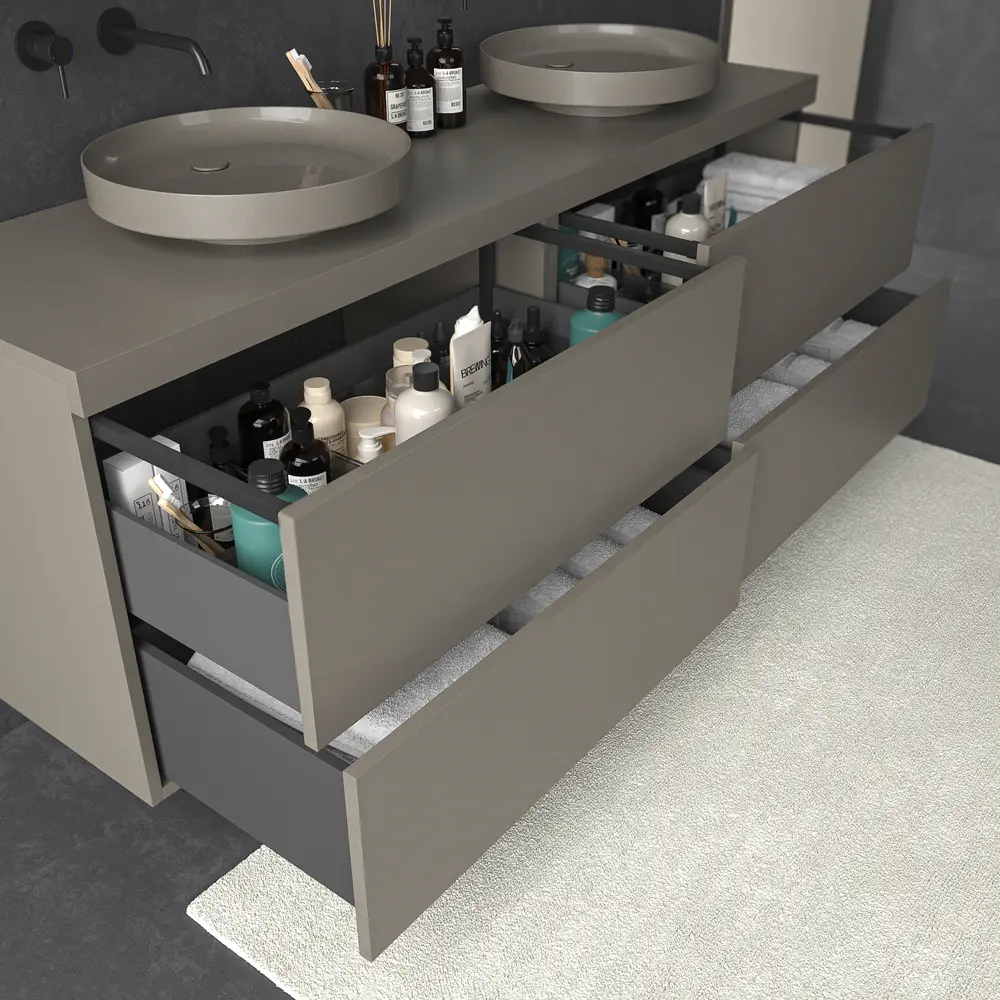 VAROBATH mueble bano TESIS suspendido 4 cajones gris cuarzo 5.webp