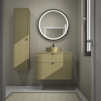 VAROBATH mueble bano suspendido 2 cajones TREX verde cana ral 6013.webp