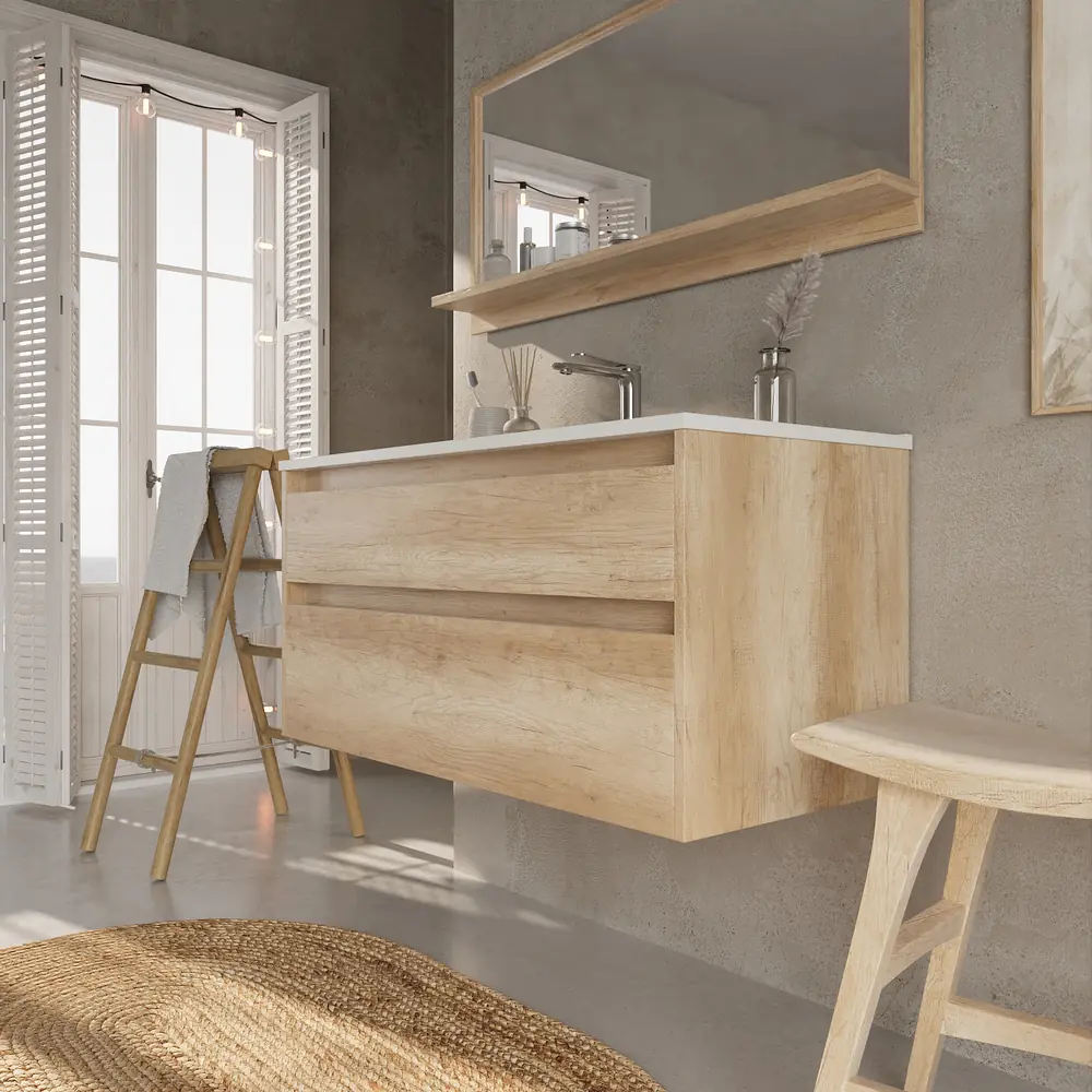 VAROBATH mueble bano suspendido 2 cajones sabic roble amazonas 1.webp