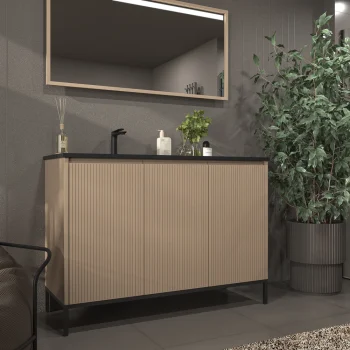 VAROBATH mueble de bano BLANCA con patas moka ral 1019.webp