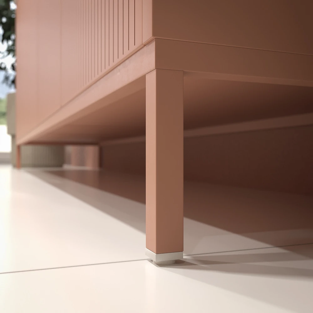 VAROBATH mueble de bano BLANCA con patas rojo beige ral 3012 6.webp