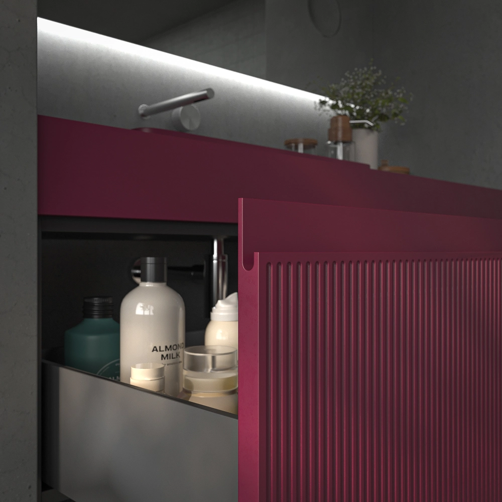 VAROBATH mueble de bano NIC 2 cajones burdeos1.webp