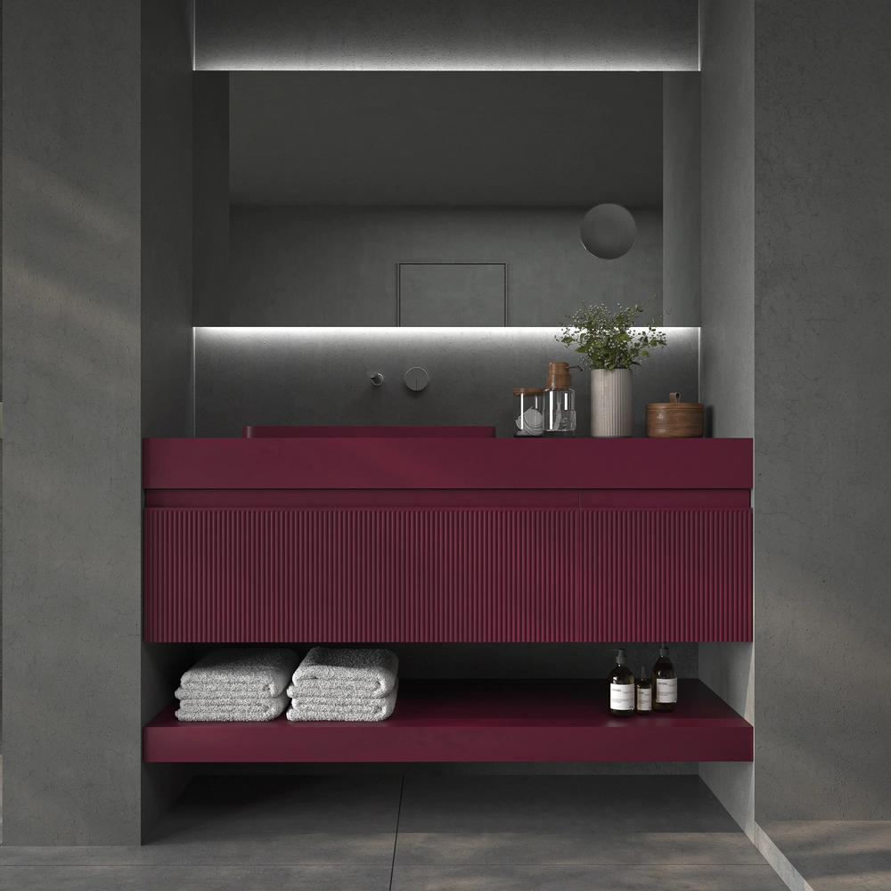 VAROBATH mueble de bano NIC 2 cajones burdeos2.webp