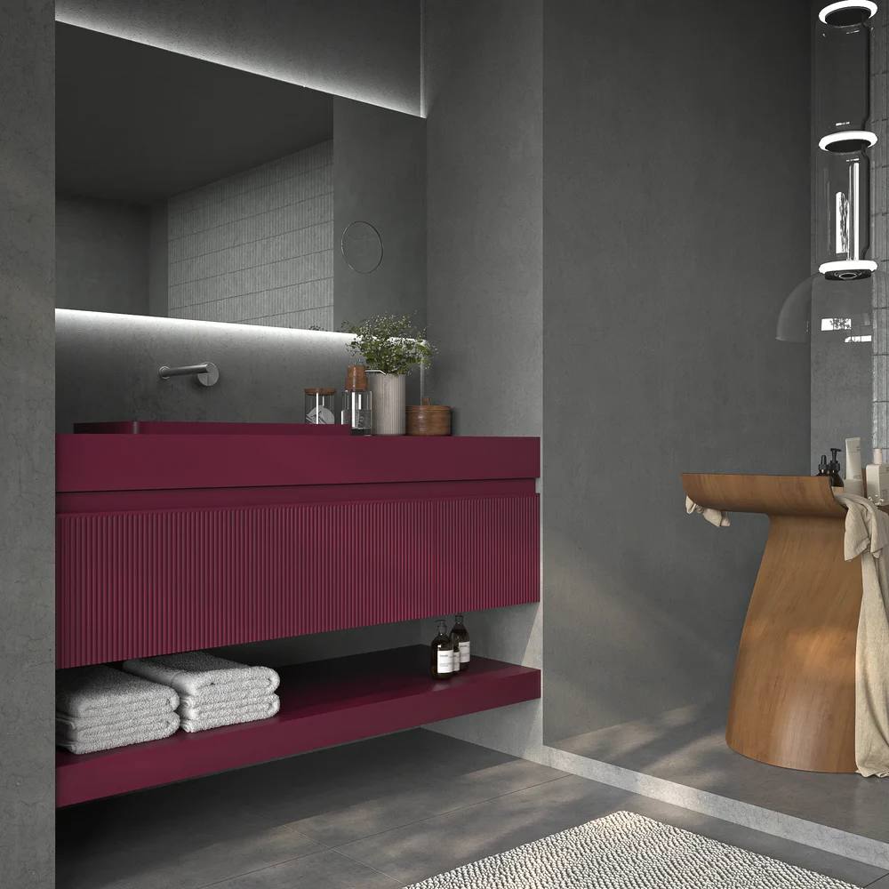VAROBATH mueble de bano NIC 2 cajones burdeos3.webp