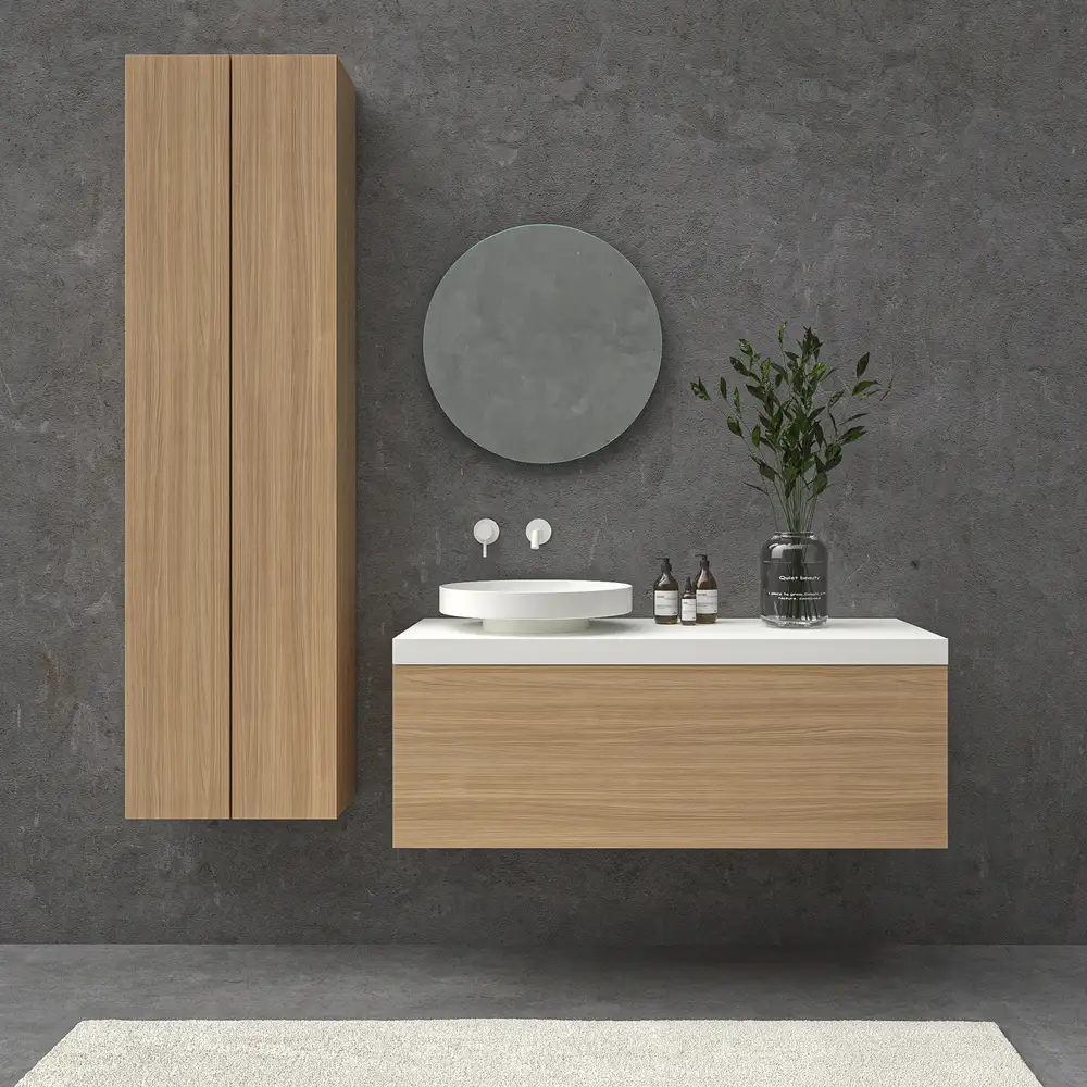 VAROBATH mueble de bano TESIS 1 cajon nogal bohemia.webp