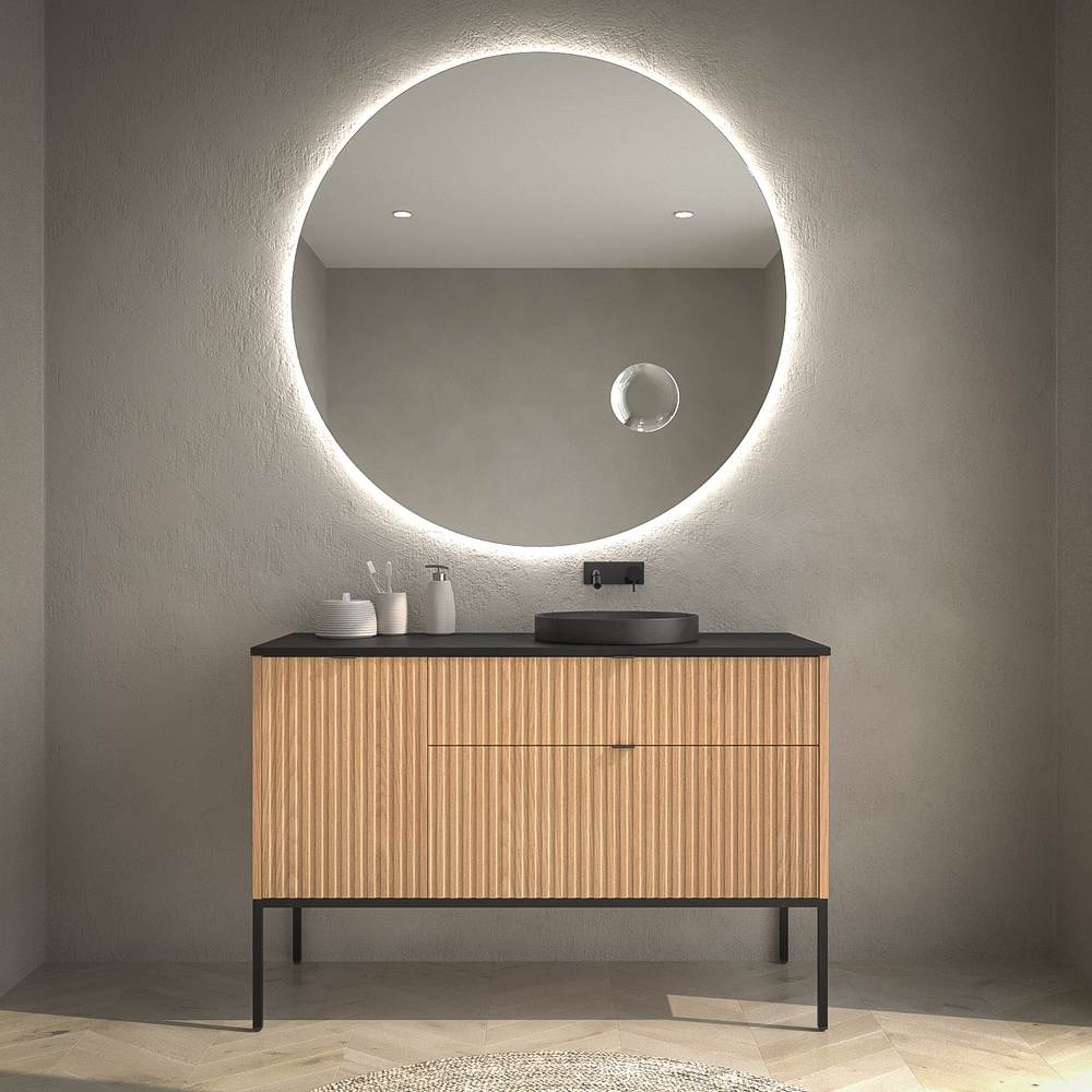 VAROBATH mueble de bano con patas FLEX Roble claro Grafito 2.jpg