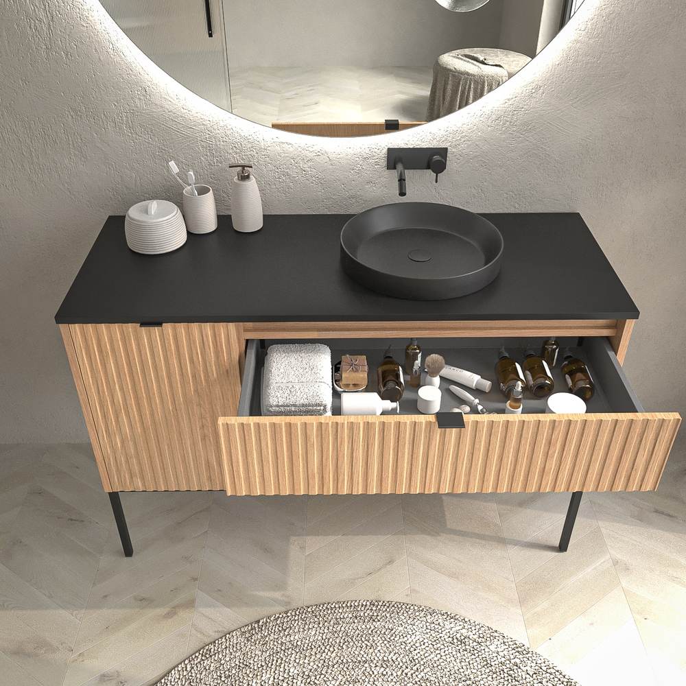 VAROBATH mueble de bano con patas FLEX Roble claro Grafito 5.jpg