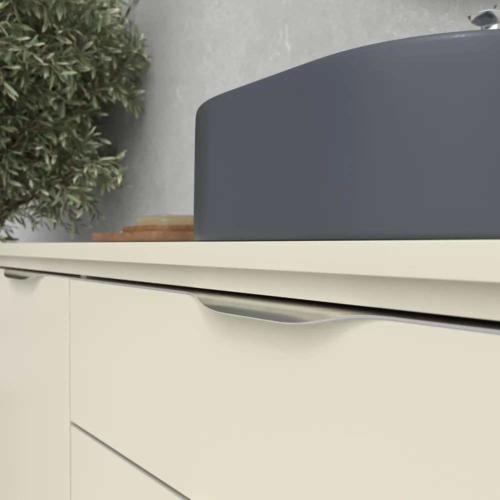 VAROBATH mueble de bano con patas KLUM 2 cajones 1 puerta crema 1013 6.webp