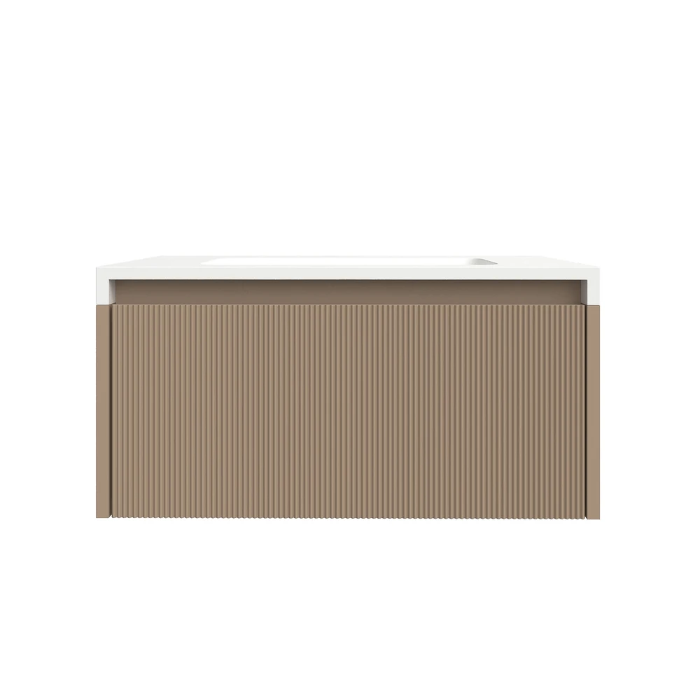 VAROBATH mueble de bano suspendido 1 cajon BINARIO moka ral 1019 2.webp